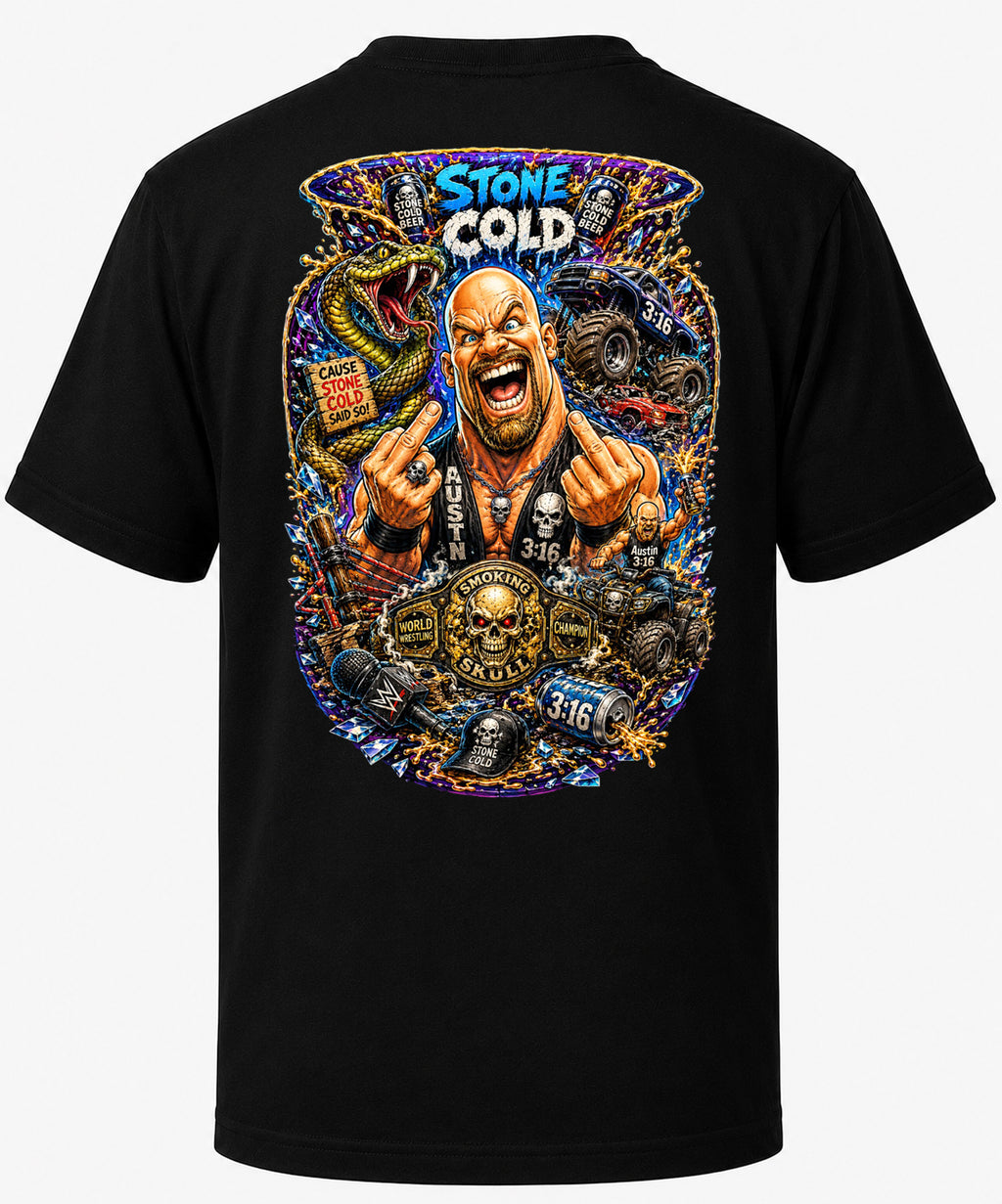 Stone Cold Steve Austin | Sports Legend T-Shirt | Original Caricature Art