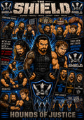The Shield | Wrestling Legend Poster | Original Caricature Art