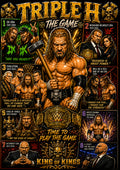 Triple H | Wrestling Legend Poster | Original Caricature Art