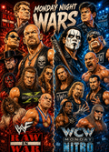 Monday Night Wars WCW vs WWE | Wrestling Legend Poster | Original Caricature Art