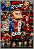 Wayne Rooney | Football Legend Poster | Original Caricature Art